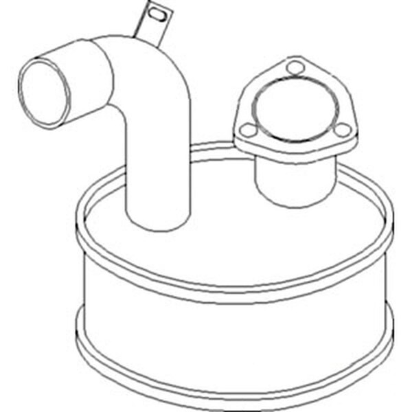 Aftermarket 3814606M1 Muffler Fits Massey Ferguson 491 492 4243 4245 4253 4255 426 3814606M2 - main